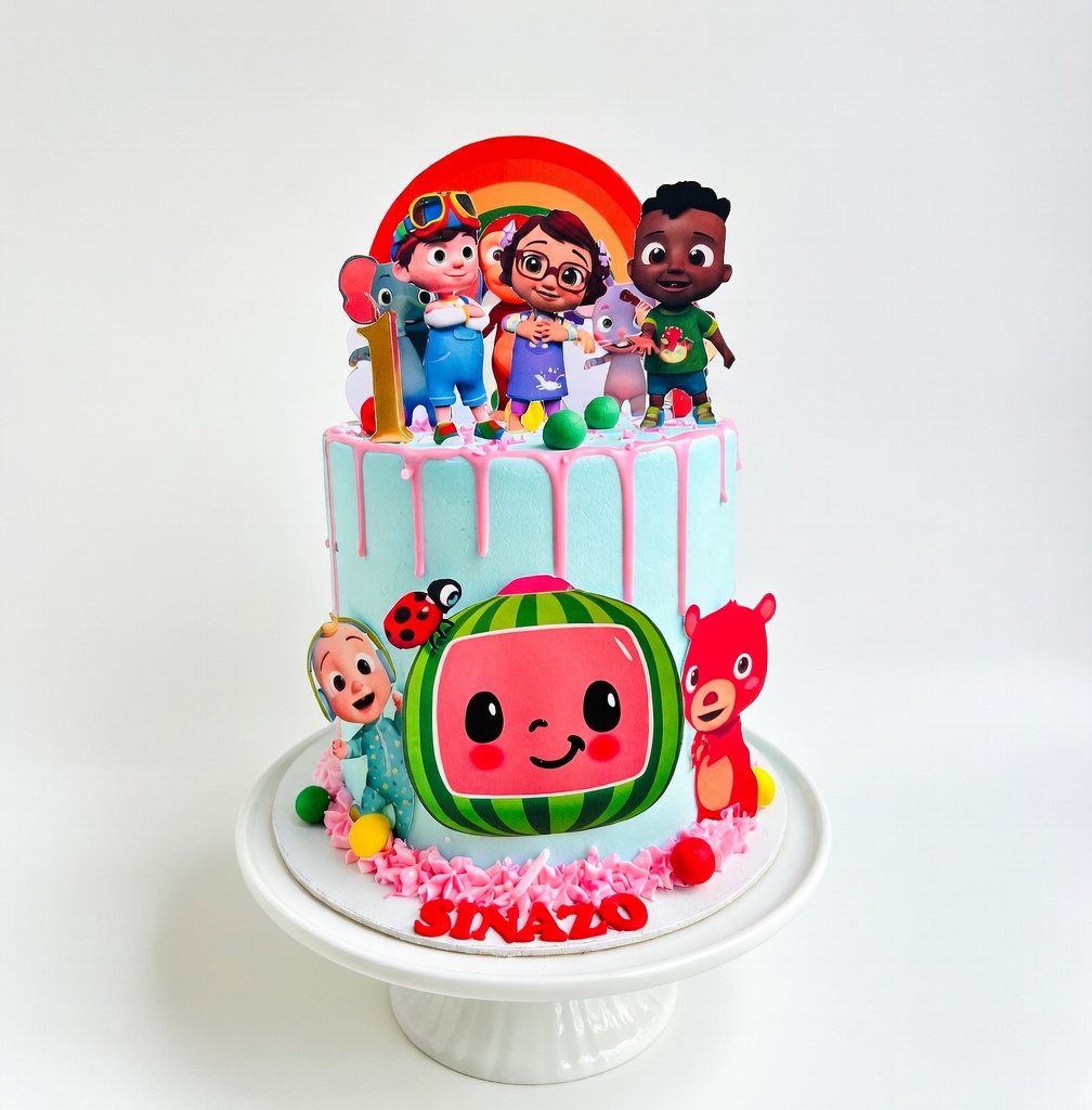 Cartoon Kids Drip Cake