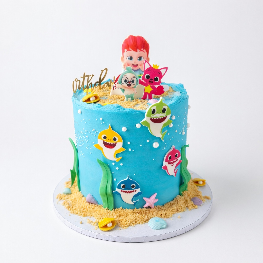 Baby Shark Ocean Cake