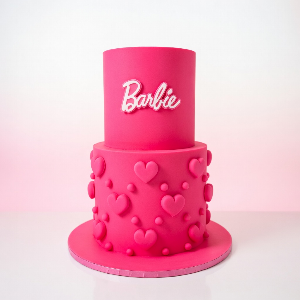 Barbie Hearts Cake